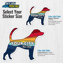 Load image into Gallery viewer, Custom Dog Souvenir  Sticker with Your Text