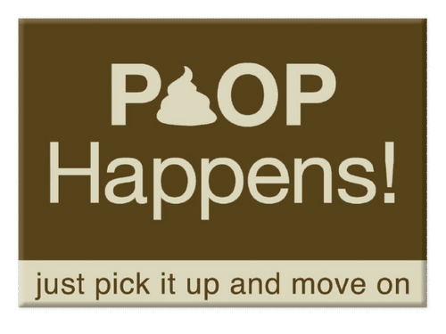 Rectangle Magnet - Poop Happens