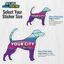 Load image into Gallery viewer, Custom Dog Souvenir  Sticker with Your Text