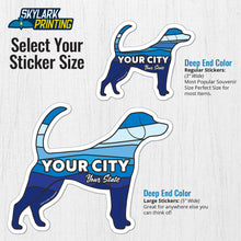 Load image into Gallery viewer, Custom Dog Souvenir  Sticker with Your Text