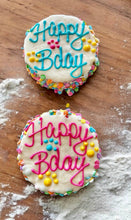 Load image into Gallery viewer, Mini Yogurt Confetti Birthday Cake dog treats