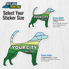 Load image into Gallery viewer, Custom Dog Souvenir  Sticker with Your Text