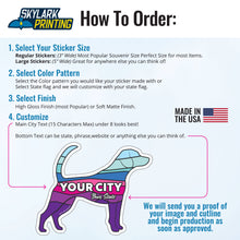 Load image into Gallery viewer, Custom Dog Souvenir  Sticker with Your Text