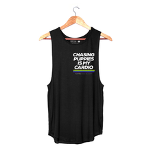 Load image into Gallery viewer, Chasing Puppies is my Cardio | Women&#39;s Sleeveless Tank