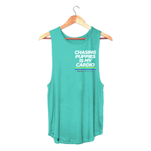 Load image into Gallery viewer, Chasing Puppies is my Cardio | Women&#39;s Sleeveless Tank