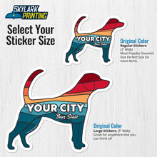 Load image into Gallery viewer, Custom Dog Souvenir  Sticker with Your Text